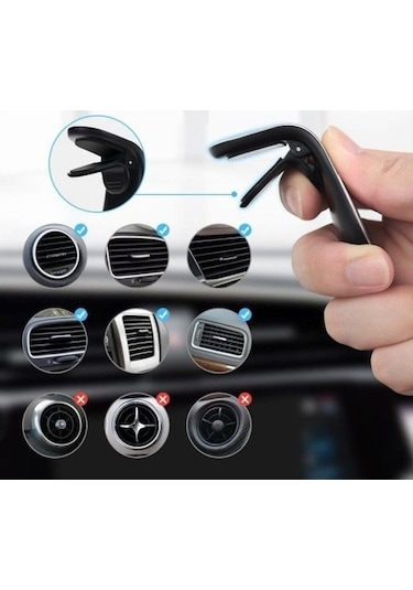 Adaman T1014 Süper Güçlü Mıknatıslı Telefon Tutucu + Metal Plaka