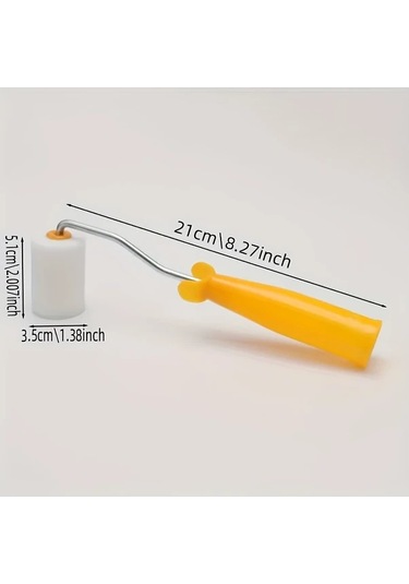 Cordial 10 Adet 2 İnç Sünger Rulo Fırça Seti - Uzun Saplı Dayanıklı Duvar Boyama Aletleri