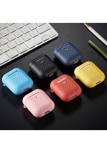 Springsun Hafif Ve Şok Emici Tpu Kılıf - Airpods 1/2 İçin Renkli Koruma Kılıfı Kırmızı