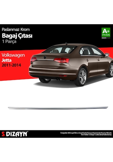 S-Dizayn Vw Jetta Krom Bagaj Çıta 2011-2014 N11.4522