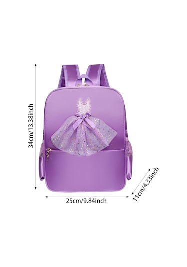 Suntek Bale Dans Sırt Çantası Sıradan Sevimli Ayakkabı Menekşe Dantel Menekşe