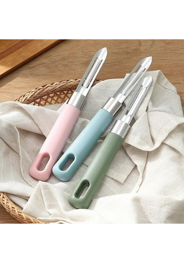 Mavi Paslanmaz Çelik Meyve Soyma Makineleri Mutfak Patates Kabuğu Temizleme Sebze Soyma Makineleri Manuel Hızlı Soyma Sebze Kesici Mutfak Aracı