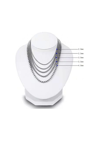 Yystore Çelik Kolye Titanyum Çelik 1.5mmx45cm U Şekil Moda Aksesuarları Çelik