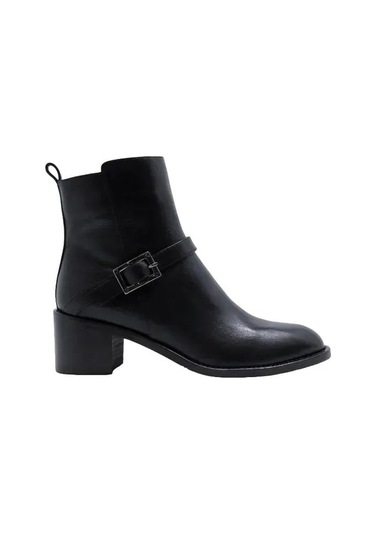 Poletto Hakiki Deri Sıyah Bot Topuklu 3176 23 Bfl S-2112 Siyah