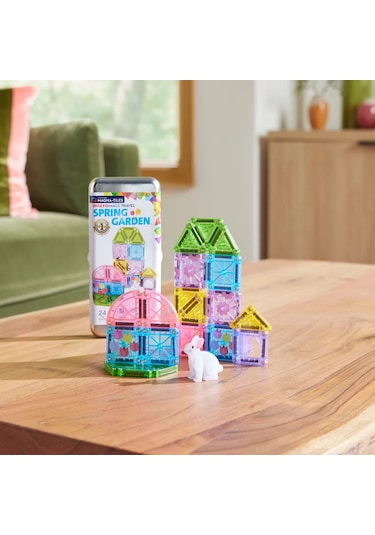 Magna-tıles - Travel Set - Bahar Bahçe Seti Manyetik Bloklar - 24 Parça