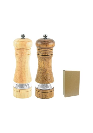 Hombey Manuel Biber Değirmeni Ahşap Gövde Seramik Çekirdekli Ev Ve Hediye İçin Evde Kullanıma Uygun Modern Tasarım Diğer