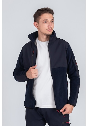 Softshell Erkek Garnili Polar Lacivert