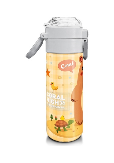Coral High Kids Capybara Desenli Pipetli Ve Direkt İçim Çelik Termos 500 Ml 31793 Sarı