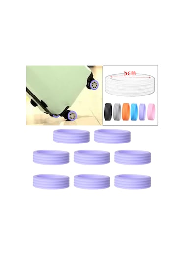 Suntek 8x Silikon Bagaj Jantı Kapakları Çizilmeye Menekşe Menekşe