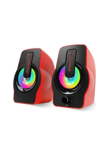 Rampage  Rms-G7 Falsetto 1+1 Usb Kırmızı 6W Hoparlör Rgb Ledli