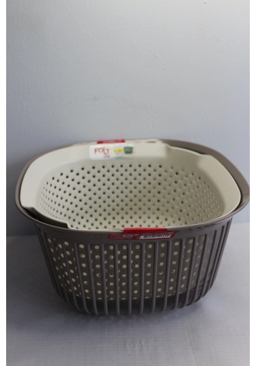 Folylife Linea Süzgeçli Kare Badya 4lt Çok Renkli