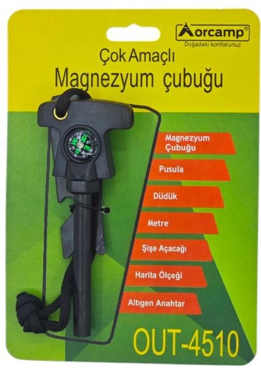 Out-4510 Orcamp Çok Amaçlı Magnezyum Çubuğu