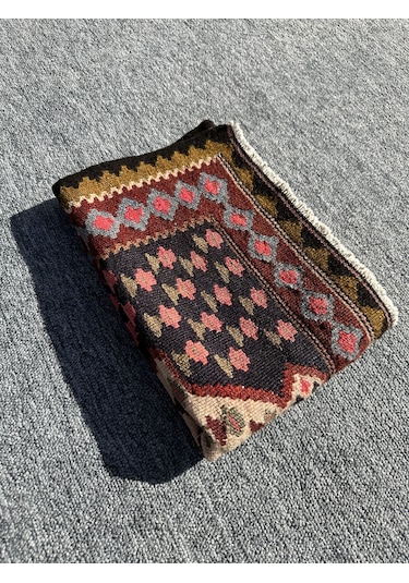 El Dokuma Mut Kilimi 63x84 Küçük Ölçü Yün Cicim Kilimi
