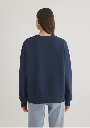 Mavi - Mavi Logo Baskılı Lacivert Sweatshirt 1611656-82454