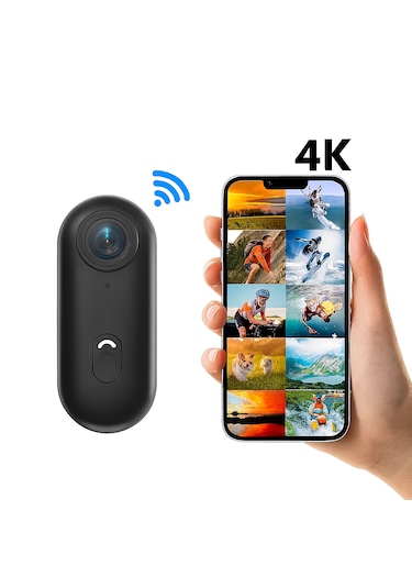 Uhd 4k Wifi Vlog Kamera 30m Su Geçirmez Geniş Açı Lens