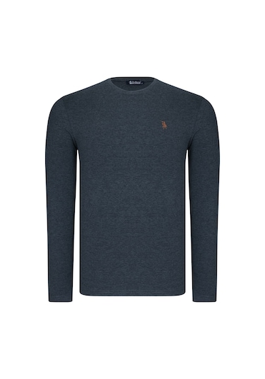 Üçlü Set T8588 Dewberry Yuvarlak Yaka Erkek Sweatshırt-siyah-antrasit-lacivert Siyah-antrasit-lacivert