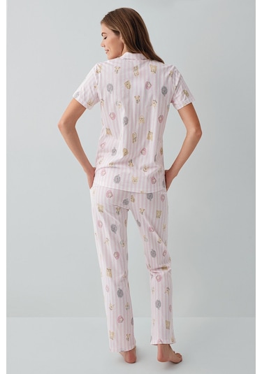Rolypoly Kadın Pembe Gömlek Pijama Rp3809-s-v1 Pembe
