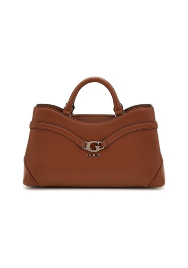 Kadın Metal Aksesuarlı Kanat Detaylı El Çantası - Taba Kahverengi