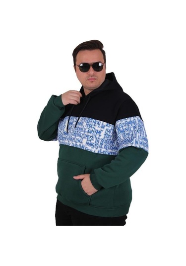 Starbattal Büyük Beden Kapüşonlu 3ip Sweat Transforming 25713 Lacıvert Lacivert