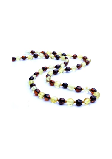 Saatcaddesi Pigado Gerçek Baltık Amberi Damla Kehribar Yetişkin Kolyesi