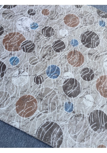 Mavi Vizon Gül Kurusu 150x150 Kesme Akrilik Halı