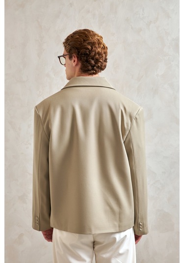 Hyman Erkek Oversize Blazer Ceket Haki