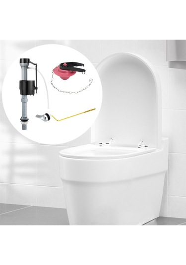 Suntek Yan Girişli Tuvalet Rezervuarlarının Değiştirilmesi Kırmızı T4213