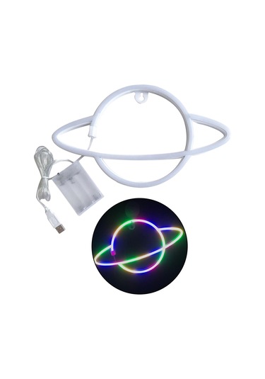 Homyl Usb/pil Led Neon Işık Burcu Duvar Lambası Çok-renkli Çok Renkli