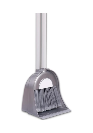 Flora F079 Mini Hazneli Süpürgeli Faraş Gümüş