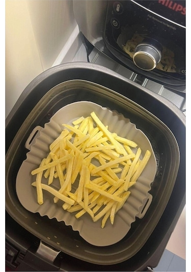 Reis Home Airfryer Silikon Pişirme Kalıbı Hava Fritözü Kalıbı Airfryer XL XXL