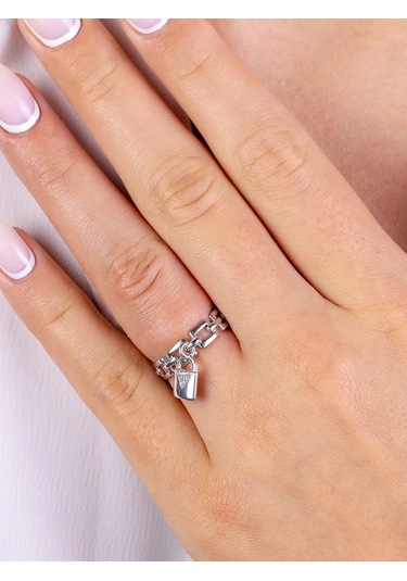 Torgovyj Dom Uvelir Holding 925 Gümüş Zincir Yüzük, Kolye Ucu İl 323544060 Gümüş