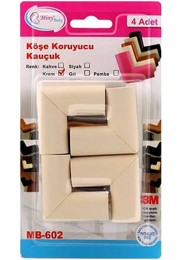 Miny Baby Dörtlü Krem Köşe Koruyucu