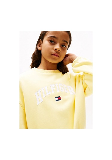 Kız Çocuk Th Varsity Sweatshirt - Sarı Citronella