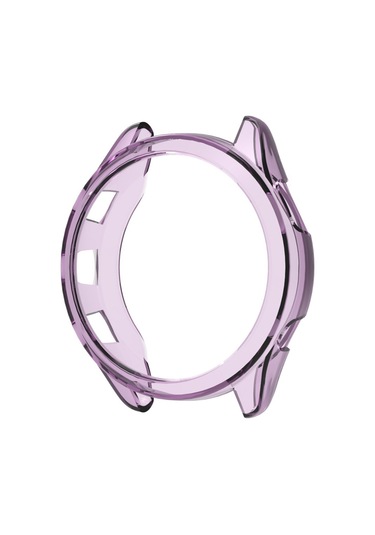 Garmin Forerunner 965 Enkay Hat-prince Şeffaf Tpu Çerçeve Düşmeye Karşı Koruma Kılıfı Mor İçin