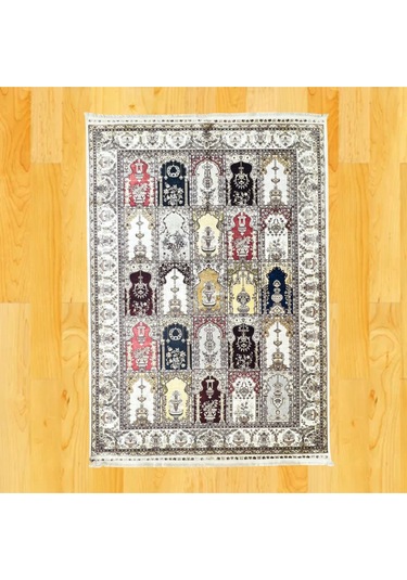 Otantik Karma Desenli 160 X 230 Dijital Baskı Halı Çok Renkli
