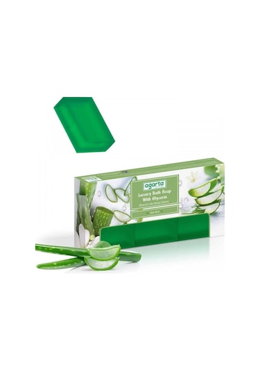 Agarta El Yapımı Doğal Banyo Sabunu Aloe Vera 3 x 150 G