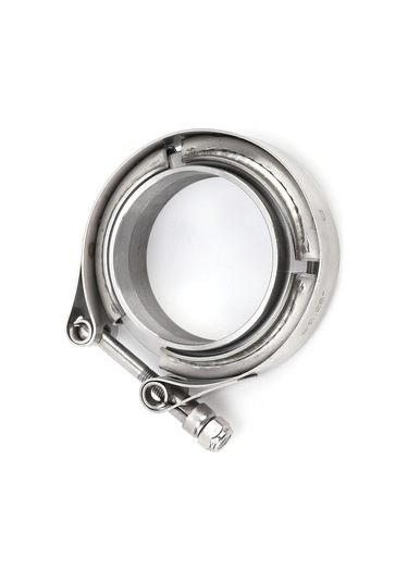 Lemestar Turbo Egzos Sistemi İçin 2.25 İnç V-bant Klem + 2 Flanş Seti - 304 Paslanmaz Çelik, Dayanıklı Ve Anti-koroziv