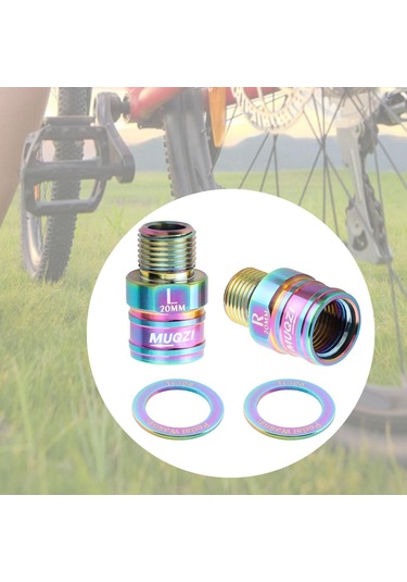 Suntek 2 Parça 20mm Bisiklet Pedalı Genişletici Yol Renkli