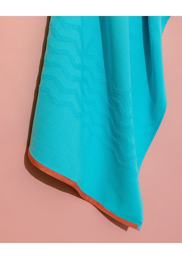 Madame Coco Fourne %100 Pamuk Plaj Havlusu - Turkuaz - 70x150 Cm 8684427222829 Yeşil
