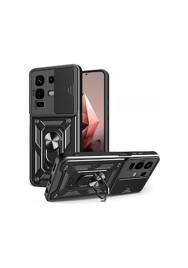 Adige İnfinix Note 50 Kılıf Pars Yüzüklü Standlı Kamera Korumalı
