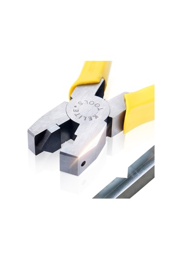 Ruıtool Ltq200 8 İnç Alüminyum Şerit Pense 90 Derece Diyagonal Kapaklı Köşe Yuvası Katlanır Pense