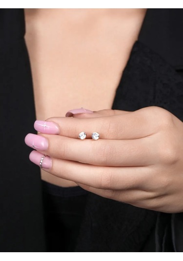 Lucente 925 Ayar Gümüş Küpe Çiviler 272634917 Altın