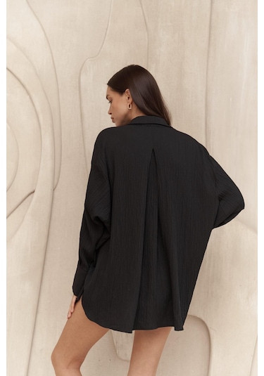 Durres Siyah Oversize Gömlek Siyah