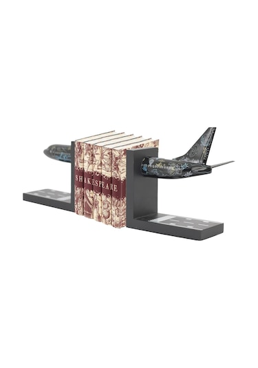 Zekupp Boeing 737-800 1/100 Ölçek Siyah Desenli Kitap Tutucu