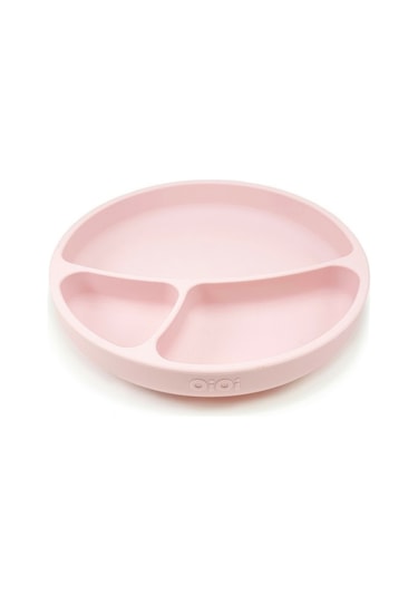 Oioi Porsiyon Vakum Tabanlı Silikon Tabak Pembe