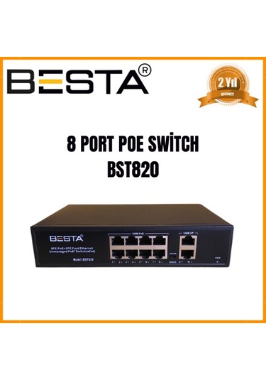 Bst-820 Besta 8+2 Port 10/100 Poe Switch-power Over Ethernet