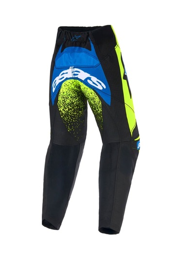 Alpinestars Kids Racer Nomur Çocuk Kros Motosiklet Pantolonu Siyah Mavi Sarı