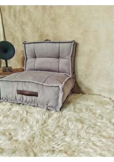 Prestigegolf Seva, Sırtlı Oturma Minderi, Minder, Bahçe Minderi ,oturma Odası Minderi, Kalorifer Önü, Yer Minderi Gri