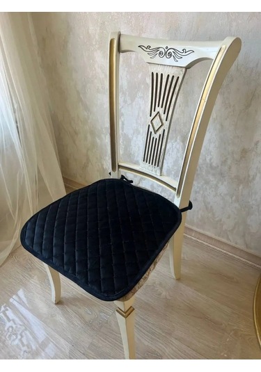 Jansu Home Tekstil' Bağcıklı Sandalye Minderi 144111326 Siyah