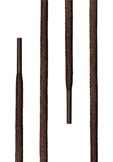 130 Cm 4 Mm Kahverengi Yuvarlak 1 Çift Ayakkabı Bağcığı Kahverengi